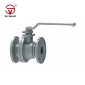 Válvula de esfera munhão de aço fundido