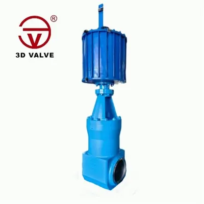 Válvula gaveta pneumática BW de alta pressão